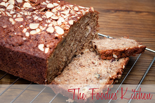 Whole Wheat Almond Banana Cake