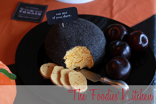 Halloween Cheddar Cheese Ball