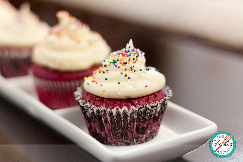 Fuchsia Velvet Cupcakes