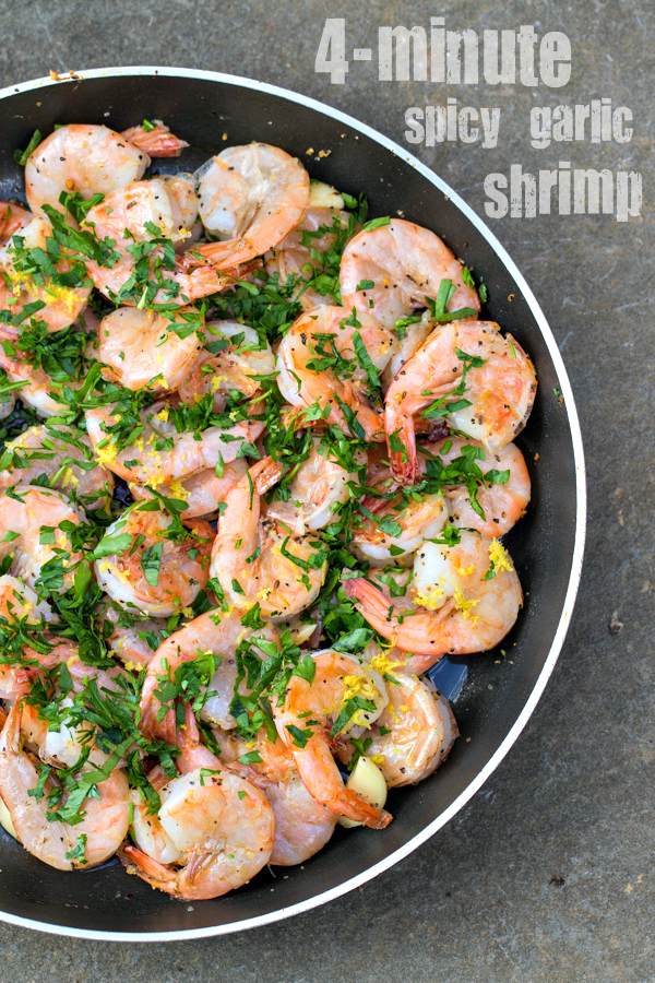 4-Minute Spicy Garli Shrimp