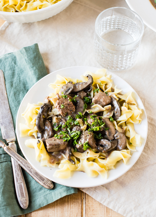 Slow Cooker Beef Stroganoff