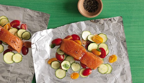 Steamed Salmon & Veggies